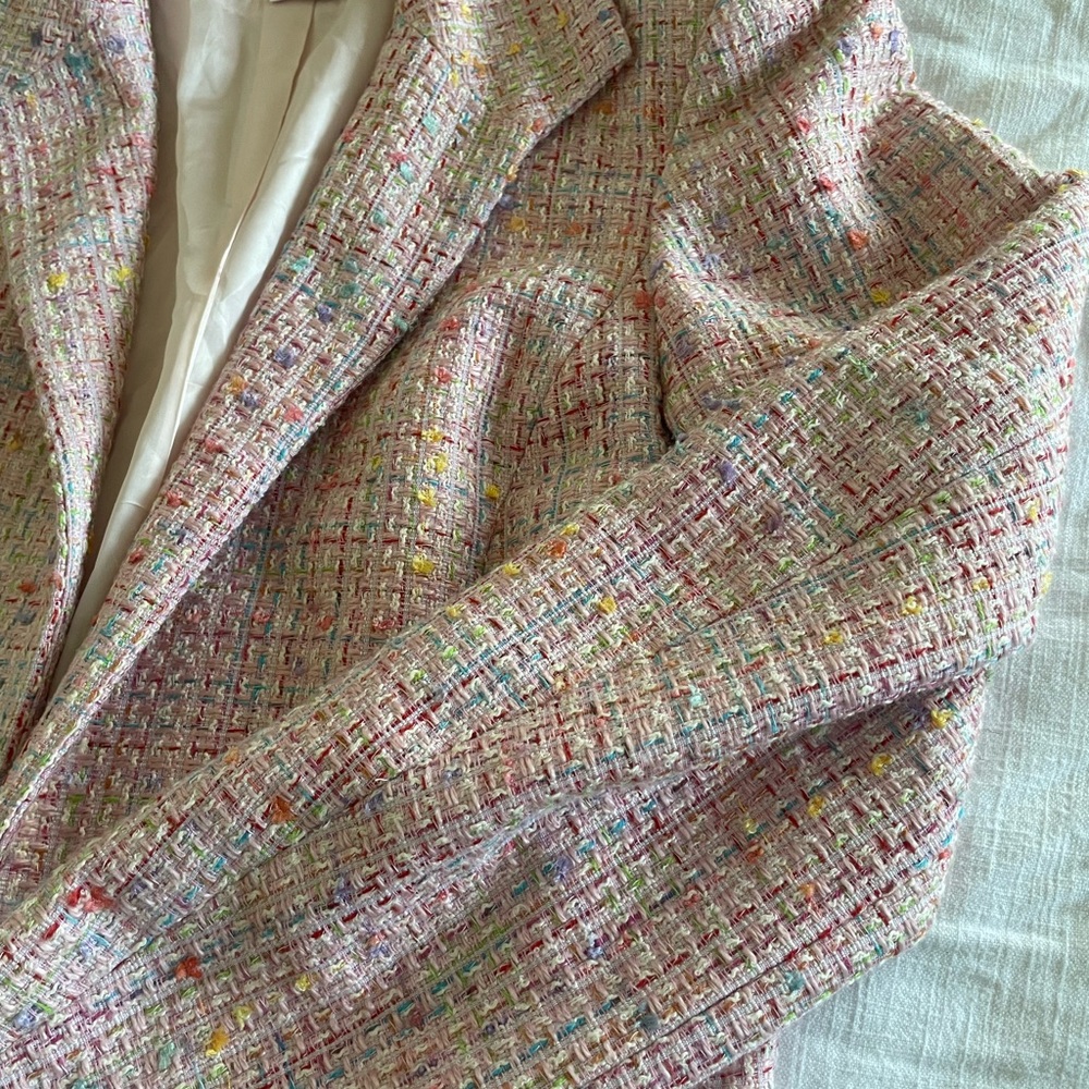 Pink Tweed Blazer - Picture 3 of 4